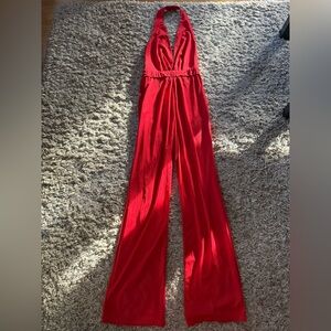 Elegant Red Jumpsuit